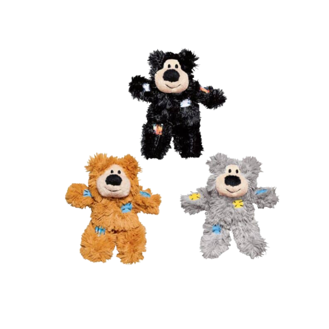 KONG Softies Patchwork Teddy Bear Catnip Toy