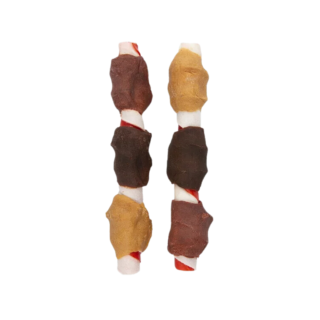 Good 'n' Fun Holiday Jumbo Kabob Stocking Stuffer, 5 Dog Treats 13.2 Oz