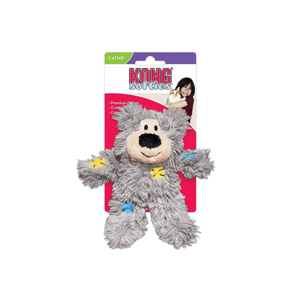 KONG Softies Patchwork Teddy Bear Catnip Toy
