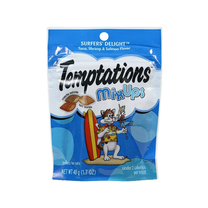 TEMPTATIONS Mix Ups Cat Treats Tuna, Shrim & Salmon Flavor 1.7 Oz