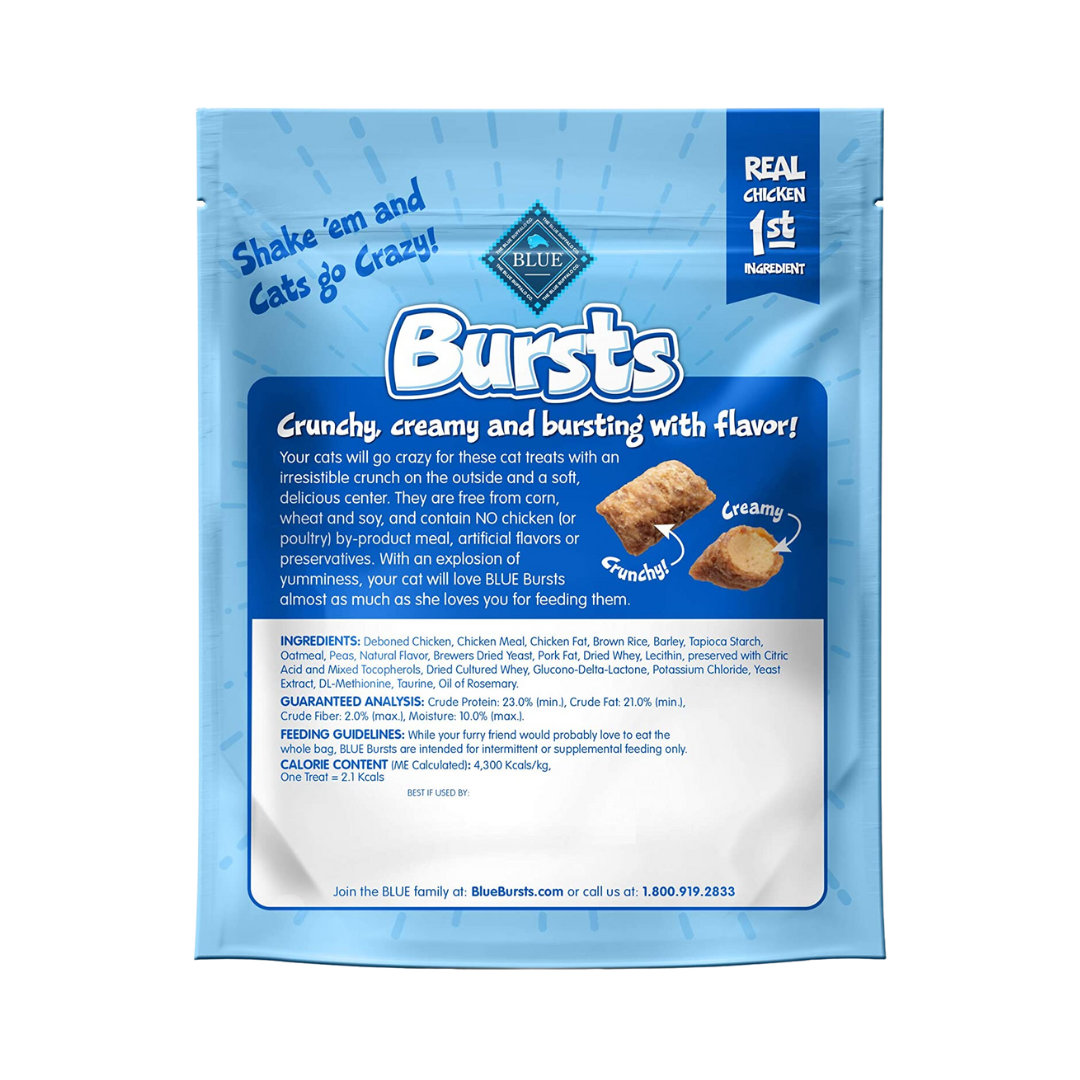 Blue Buffalo Burst Cat Treats Whit Paw-Lickin 5 Oz