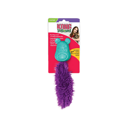 KONG Cat Infused Bobble Mouse Cat Toy, Assorted Colours