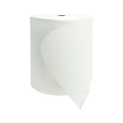 Paper Hand Towels Hardwound Roll Towels 1-Ply White 6/ct, Bulk