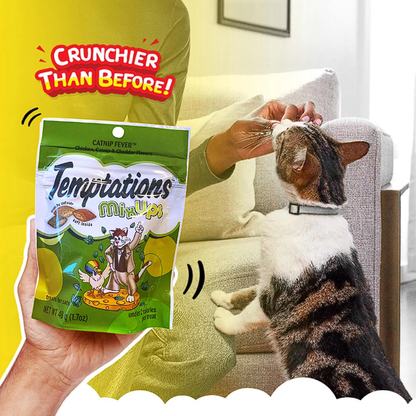 TEMPTATIONS Mix Ups Cat Treats Catnip Fever 1.7 Oz